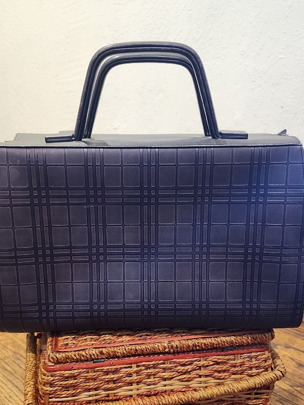 Burberry House Check Embossed Satchel